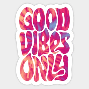 Good Vibes Only | Peach Sticker